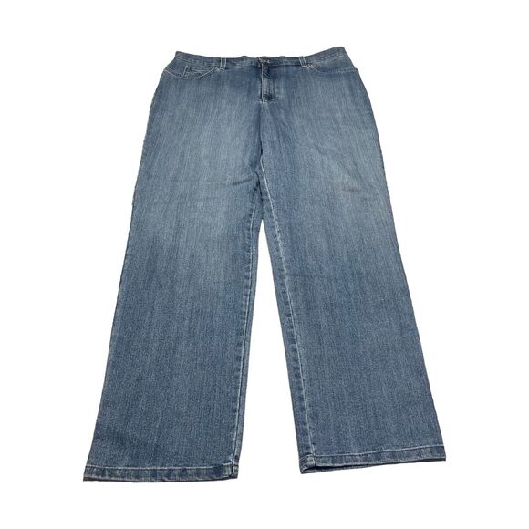 Gloria Vanderbilt Amanda Jeans Women's 18 Blue Stretch Classic Fit Straight Leg - Picture 1 of 8